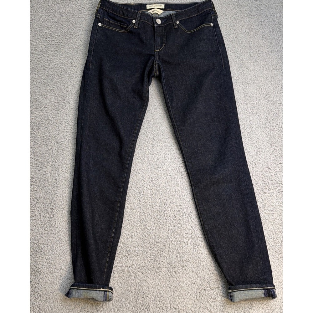 Levi's Made & Crafted Pins Skinny Jeans Womens 27x32 Dark Indigo
